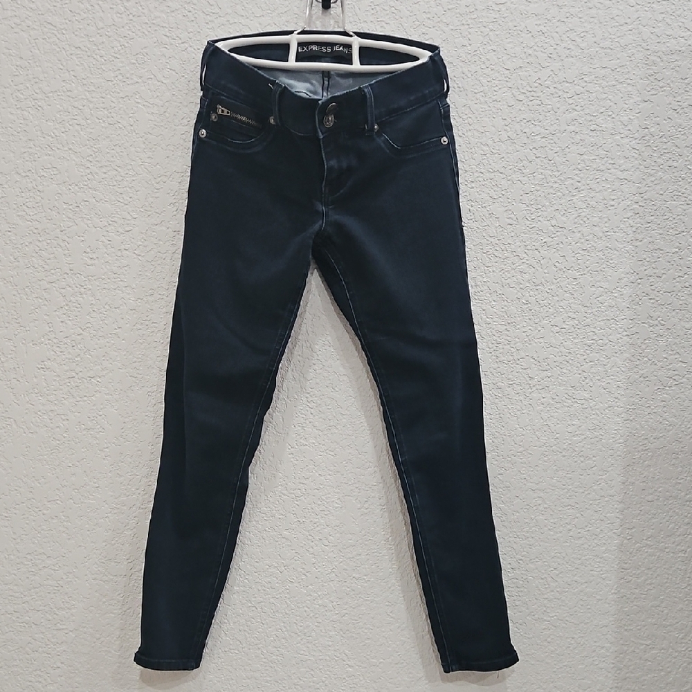 Express Extreme Stretch Ladies Low Rise Ankle Jeans